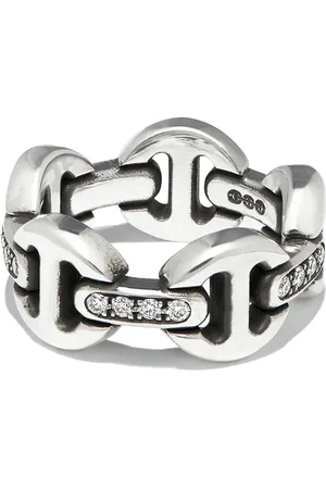 HOORSENBUHS Anillo Dame en plata de ley con diamantes