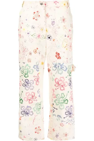 Collina Strada Pantalones capri con estampado floral
