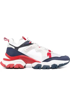 Moncler Tenis con paneles y logo estampado