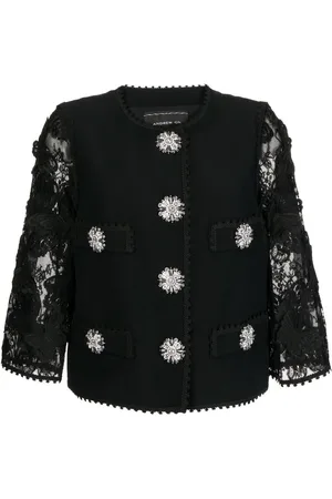 ANDREW GN Chamarra con botones de cristal