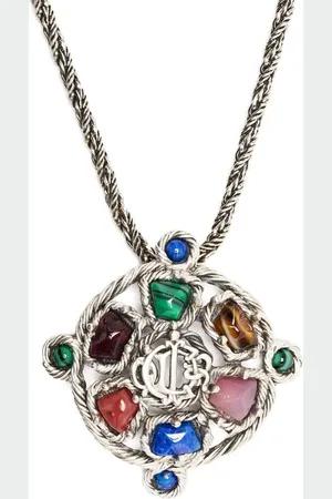 Dior Collar con dije de piedra 1980