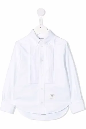 Thom Browne Camisa con pechera plisada