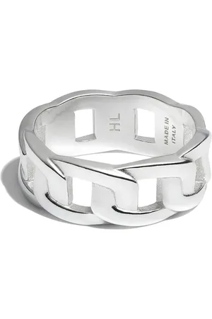 Hatton Labs Anillo de cadena barbada Cuban