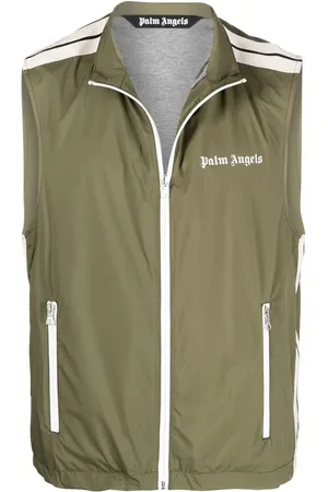 Palm Angels Chaleco con ribete a rayas