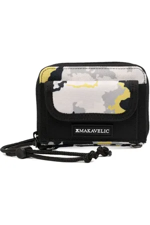 Makavelic Cartera con estampado militar y logo