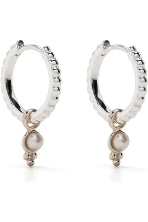 Dower and Hall Arracadas Dotty Pearl