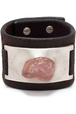 PARTS OF FOUR Brazalete Amulet con cuarzo rosa