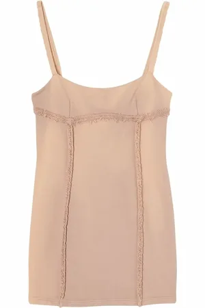 OFF-WHITE Mini vestido ajustado con detalles de costuras