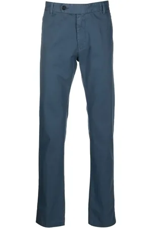 MASSIMO ALBA Pantalones chino con botones descentrados