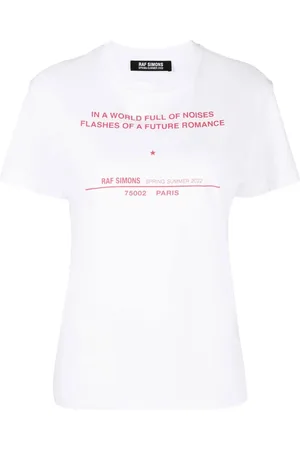 RAF SIMONS Playera con estampado Tour