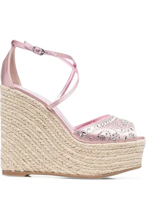 LE SILLA Sandalias con cuña y detalles de cristal
