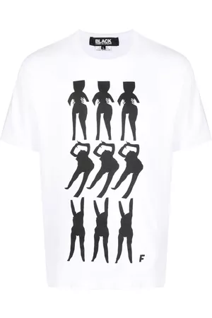 Comme des Garçons Playera con estampado gráfico