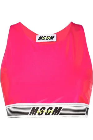 Msgm Bra deportivo con banda del logo