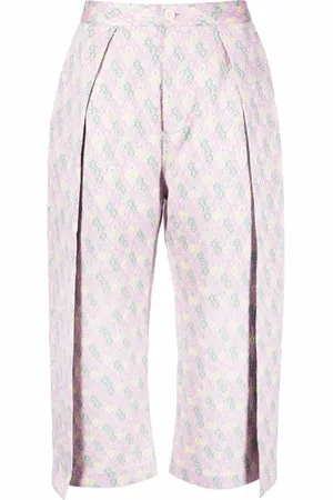 HENRIK VIBSKOV Pantalones con motivo floral en jacquard