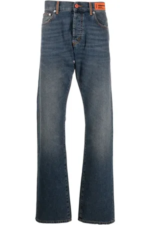 Heron Preston Jeans rectos con tiro alto