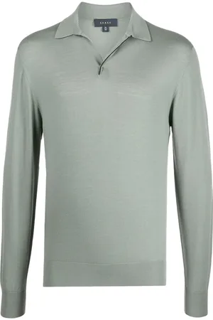 Sease Playera tipo polo de tejido fino