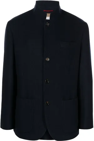 Brunello Cucinelli Abrigo con cuello alzado