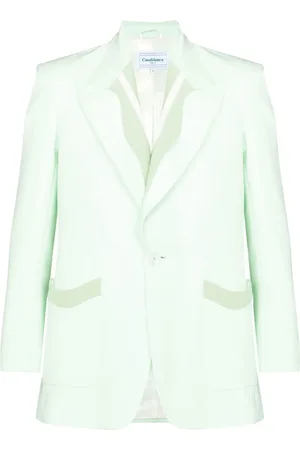 Casablanca Blazer con ribete de canalé