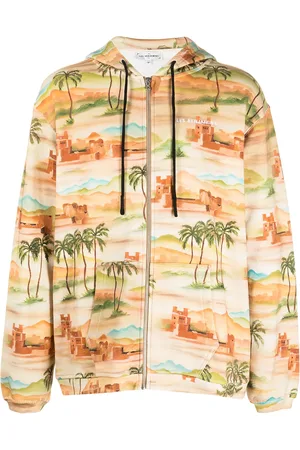 Les Benjamins Hoodie con cierre y estampado gráfico