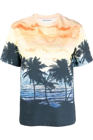 Paco rabanne Playera con estampado gráfico