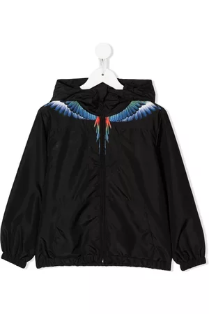 MARCELO BURLON Chamarra rompevientos Wings con capucha