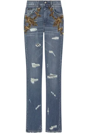 Dolce & Gabbana Jeans acampanados con apliques