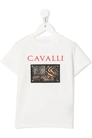 Roberto Cavalli Playera con parche Animalier