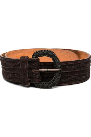 Saint Laurent Cinturón con detalle trenzado 1970