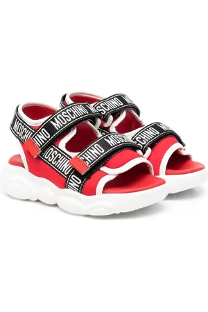 Moschino Sandalias con cierre autoadherente y logo