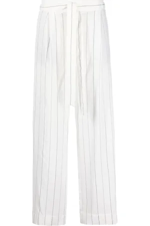 Vince Pantalones rectos con rayas estampadas