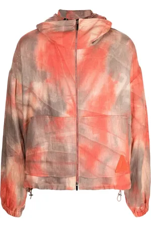 Emporio Armani Chamarrra con capucha y motivo tie-dye
