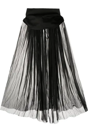 Rick Owens Vestido midi con efecto de capa