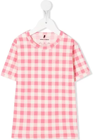Mini Rodini Playeras originales - Playera con motivo de cuadros gingham