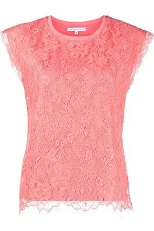 Patrizia Pepe Playera con encaje floral