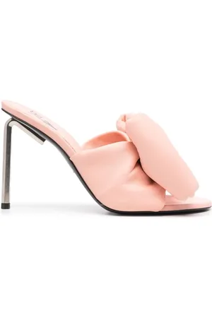 OFF-WHITE Mules capitonados con detalle de moño