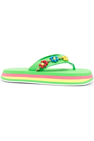 Msgm Flip flops con motivo de cuentas