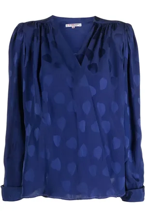 Saint Laurent Blusa con motivo de corazón 1980