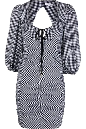Patrizia Pepe Vestido a cuadros gingham estampados