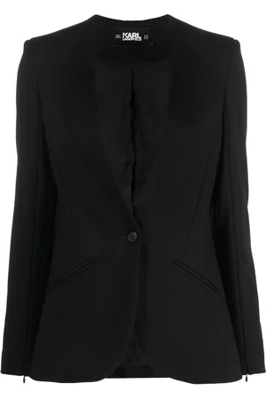 Karl Lagerfeld Blazer con ribete del logo