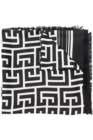 Balmain Mascada con logo estampado