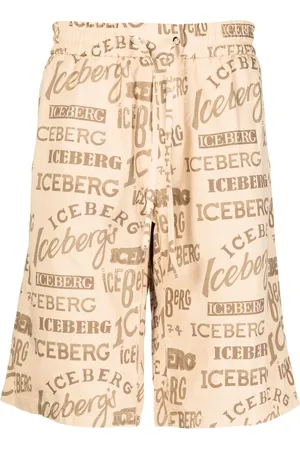 Iceberg Shorts náuticas con logo estampado
