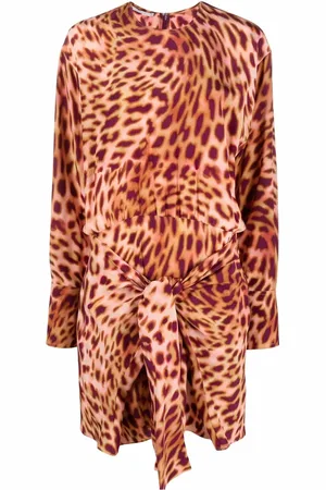 Stella McCartney Vestido corto con estampado de guepardo
