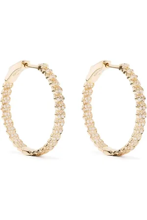 Anita Arracadas Luna en oro amarillo de 18kt con diamantes