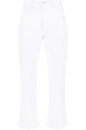 Jacob Cohen Jeans Kate Crop con dobladillo deshilachado
