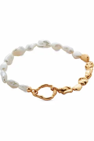 Monica Vinader Pulsera Keshi con perla de x Mohter of pearl