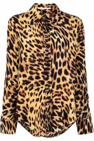 Stella McCartney Camisa con estampado de leopardo