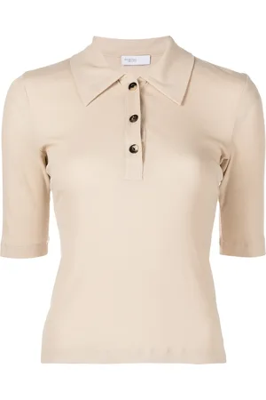 ROSETTA GETTY Playera tipo polo de manga corta