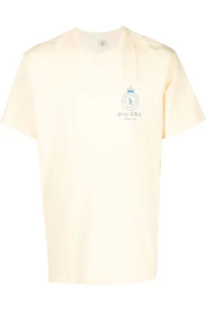 Sporty & Rich Playera con cuello redondo y logo