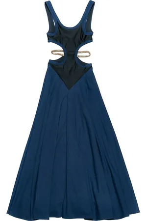 Christopher Kane Vestido acampanado con detalle de cadena