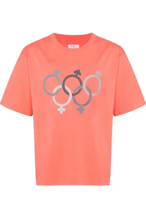 ERL Playera manga corta con estampado gráfico